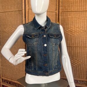 KanCan Denim Vest X Small